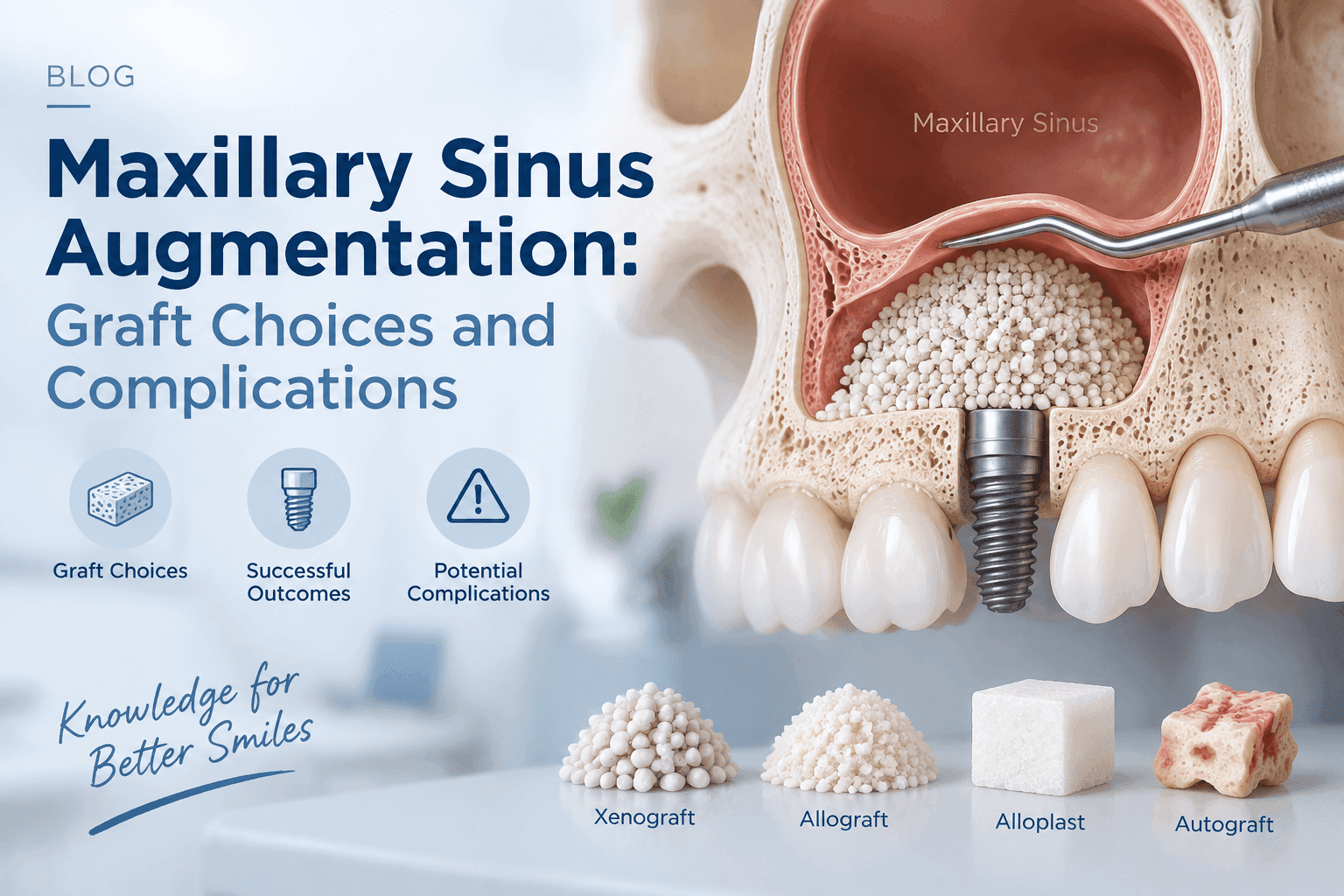 Maxillary Sinus Augmentation: Graft Choices and Complications